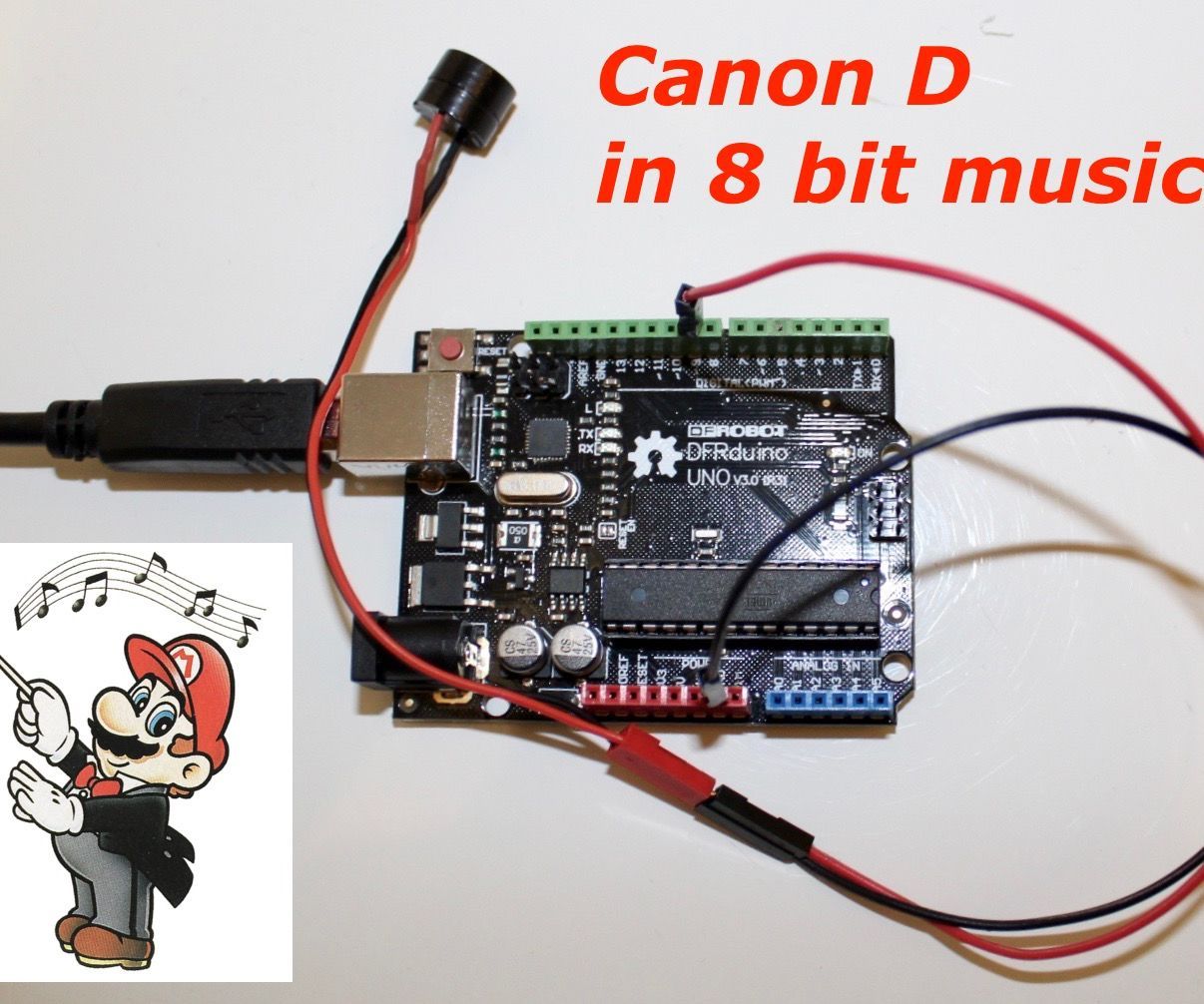 Playing Canon D in 8-Bit Music