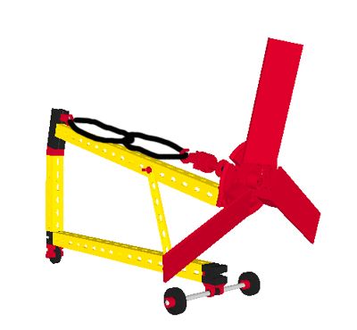 Fischertechnik Rubber Band Powered Vehicle