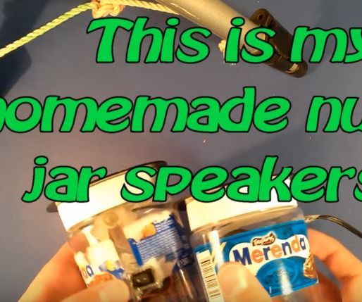 Homemade Portable Nutella Jar Speakers !