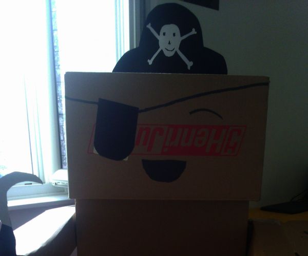 Cardboard Robot Decoration