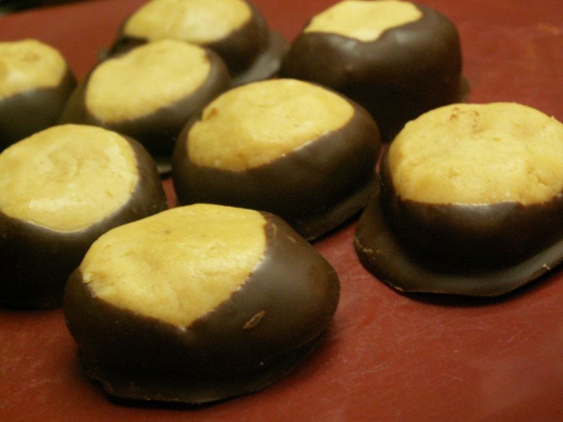 Peanut Butter Chocolate Buckeyes