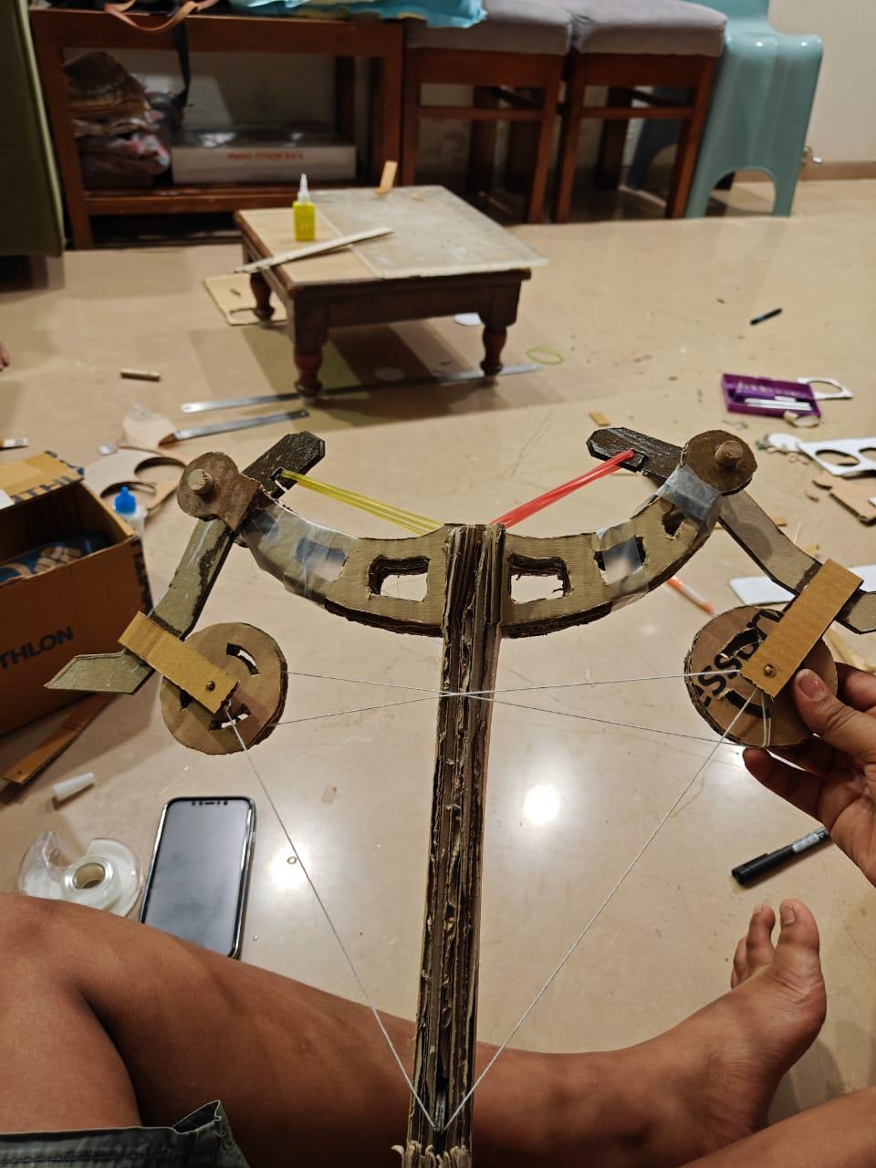 Adding the Catapult System (Elastic Band)