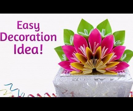 Easy Paper Crafts: How to Make Beautiful DIY Floral Craft for Decoration