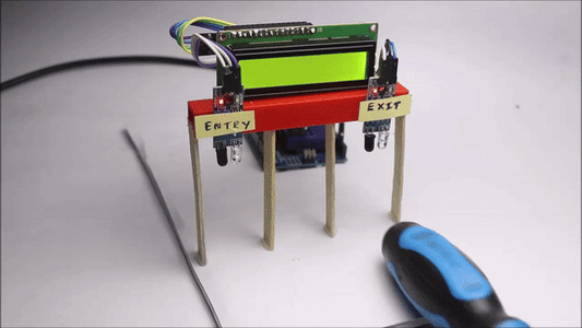 Object Counter Using Arduino Arduino People Counter Machine DIY : 5 Steps (with Pictures ...