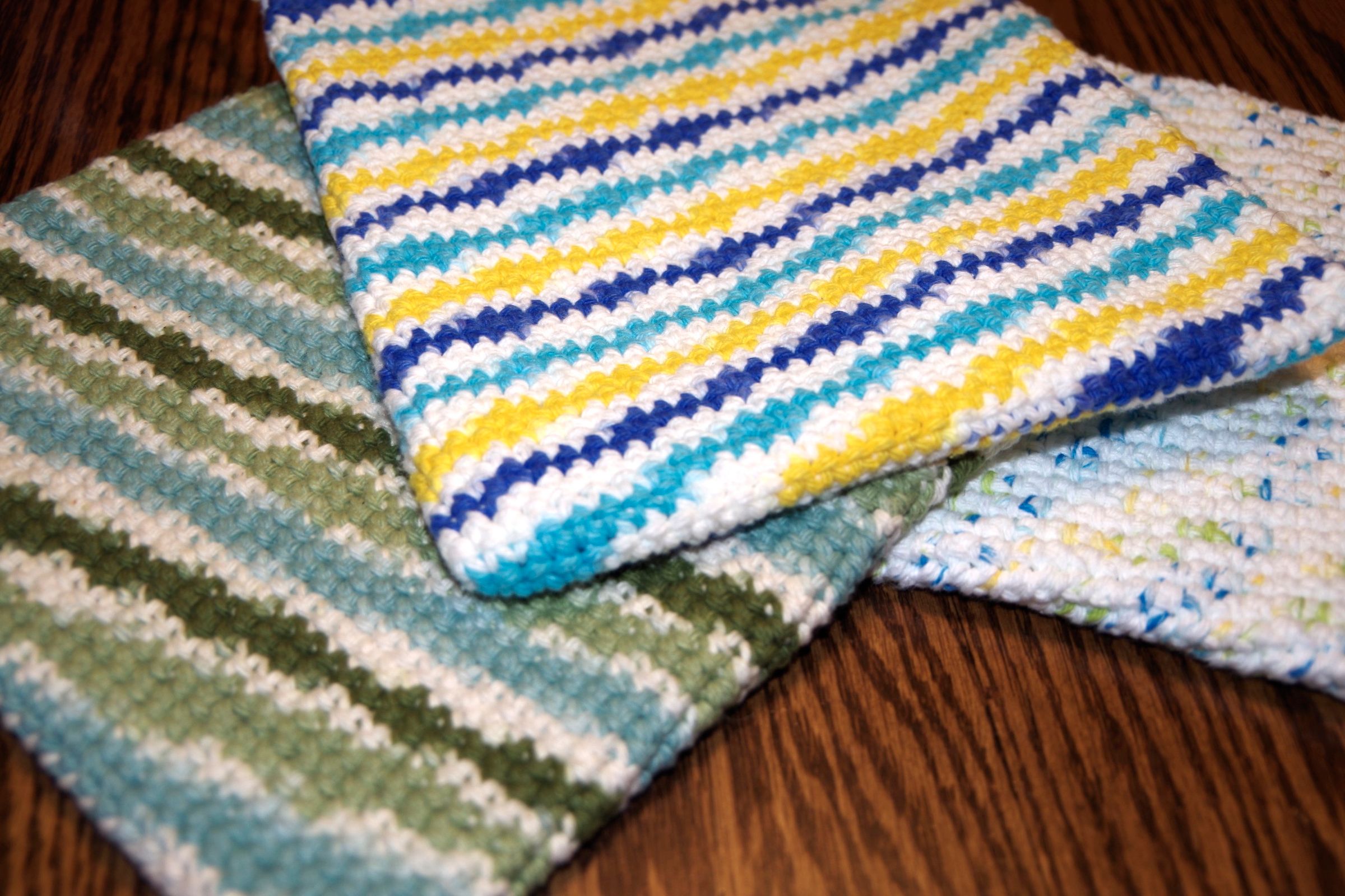 Double Thick Single Crochet Potholder 15 Steps (with Pictures