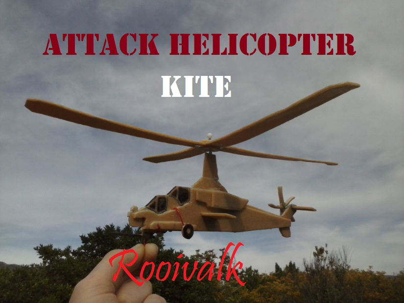 Attack Helicopter Kite - Rooivalk