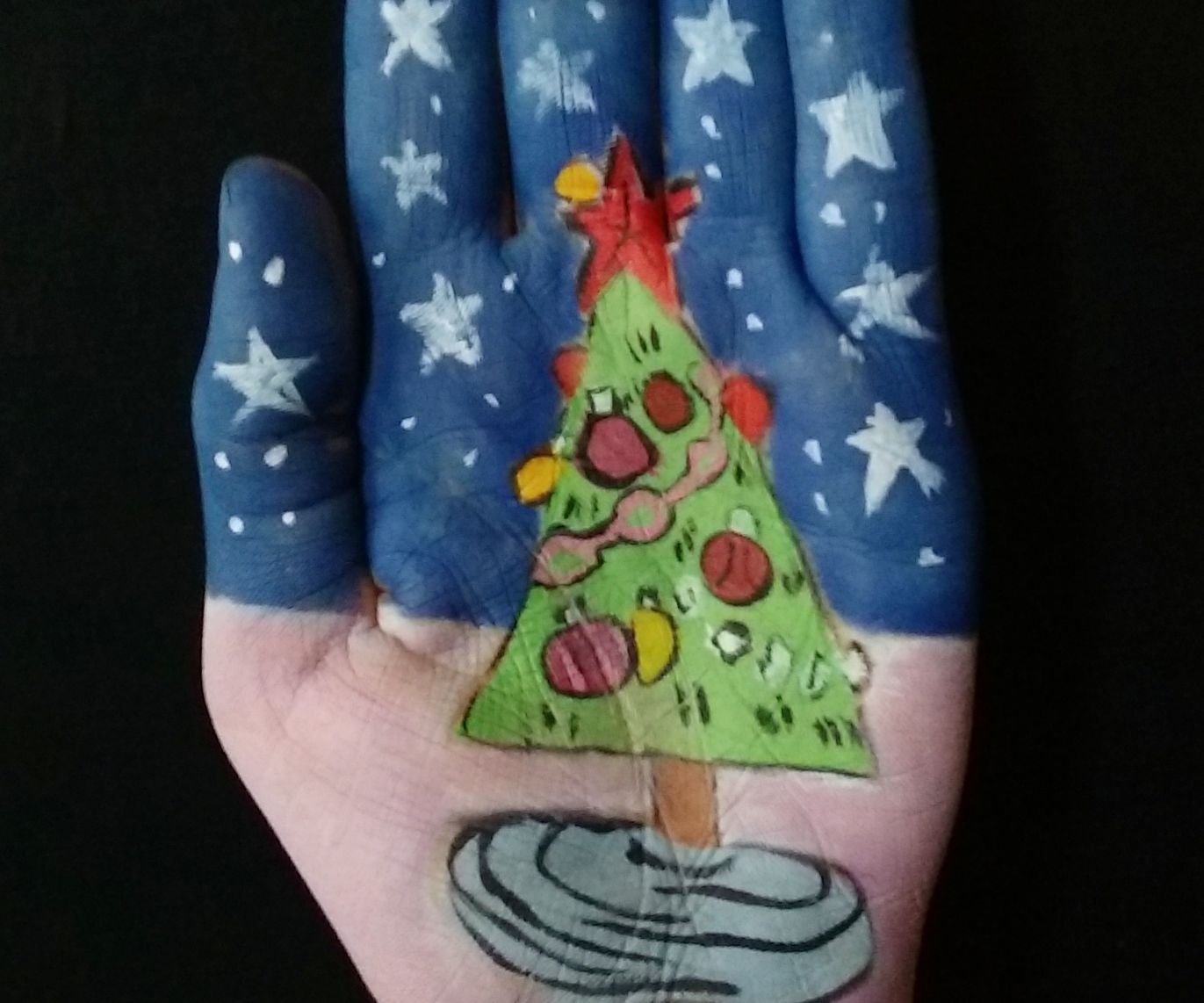 Charlie Brown's Christmas Tree Hand Art