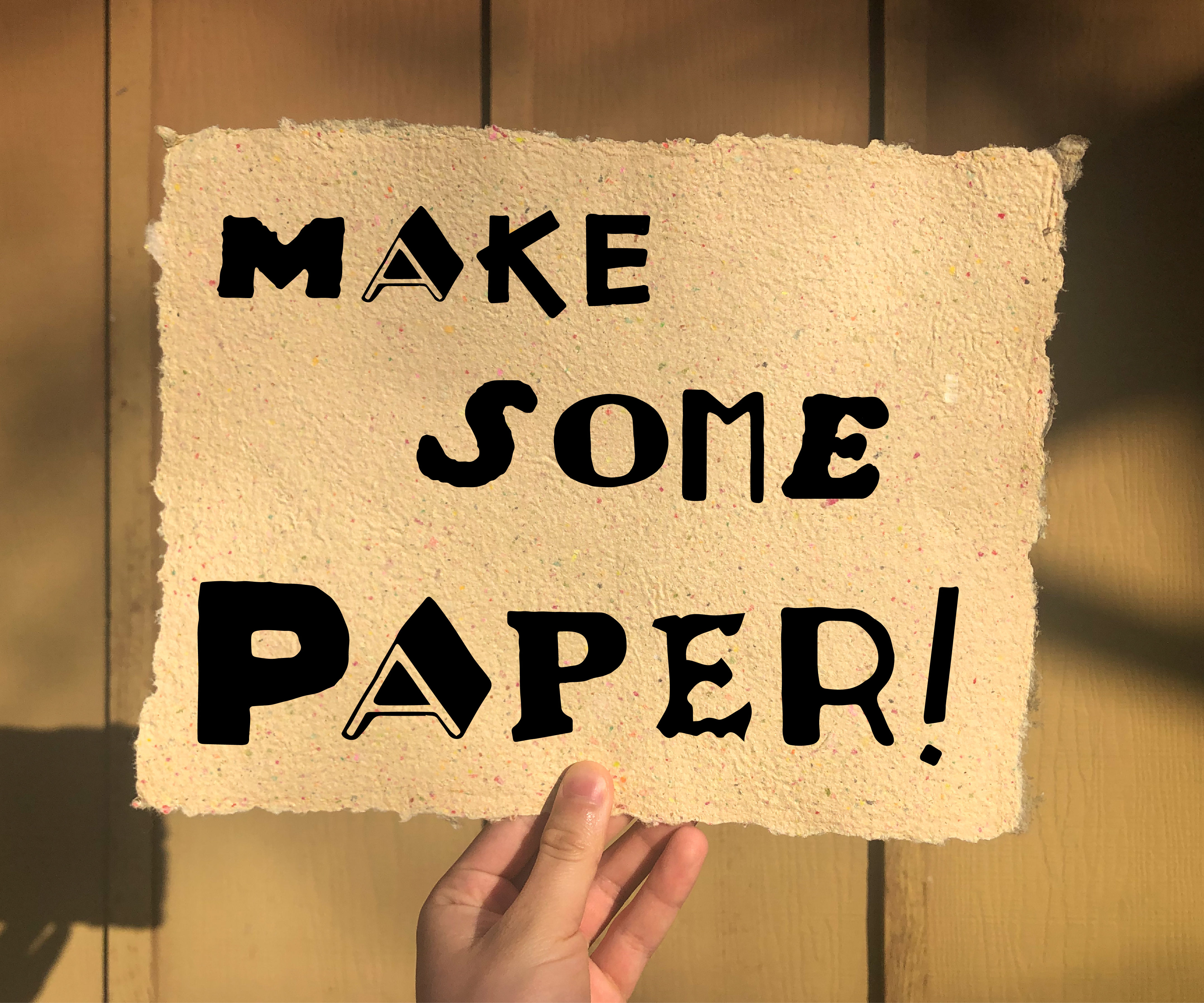 Backyard Papermaking!