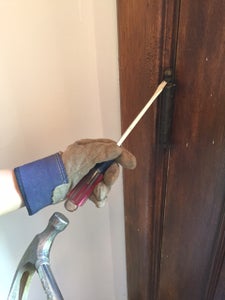 Remove the Door From the Hinges and Lay Flat on a Pair of Sawhorses