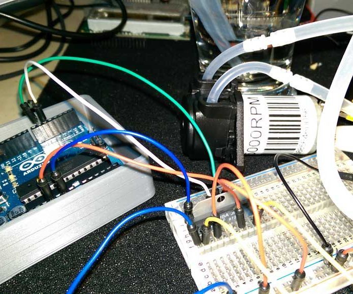 Control Peristaltic Pump With TA7291P and an Arduino