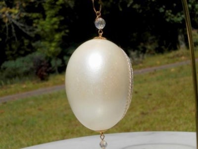 Silver Pendant Egg - Faberge' WannaBe