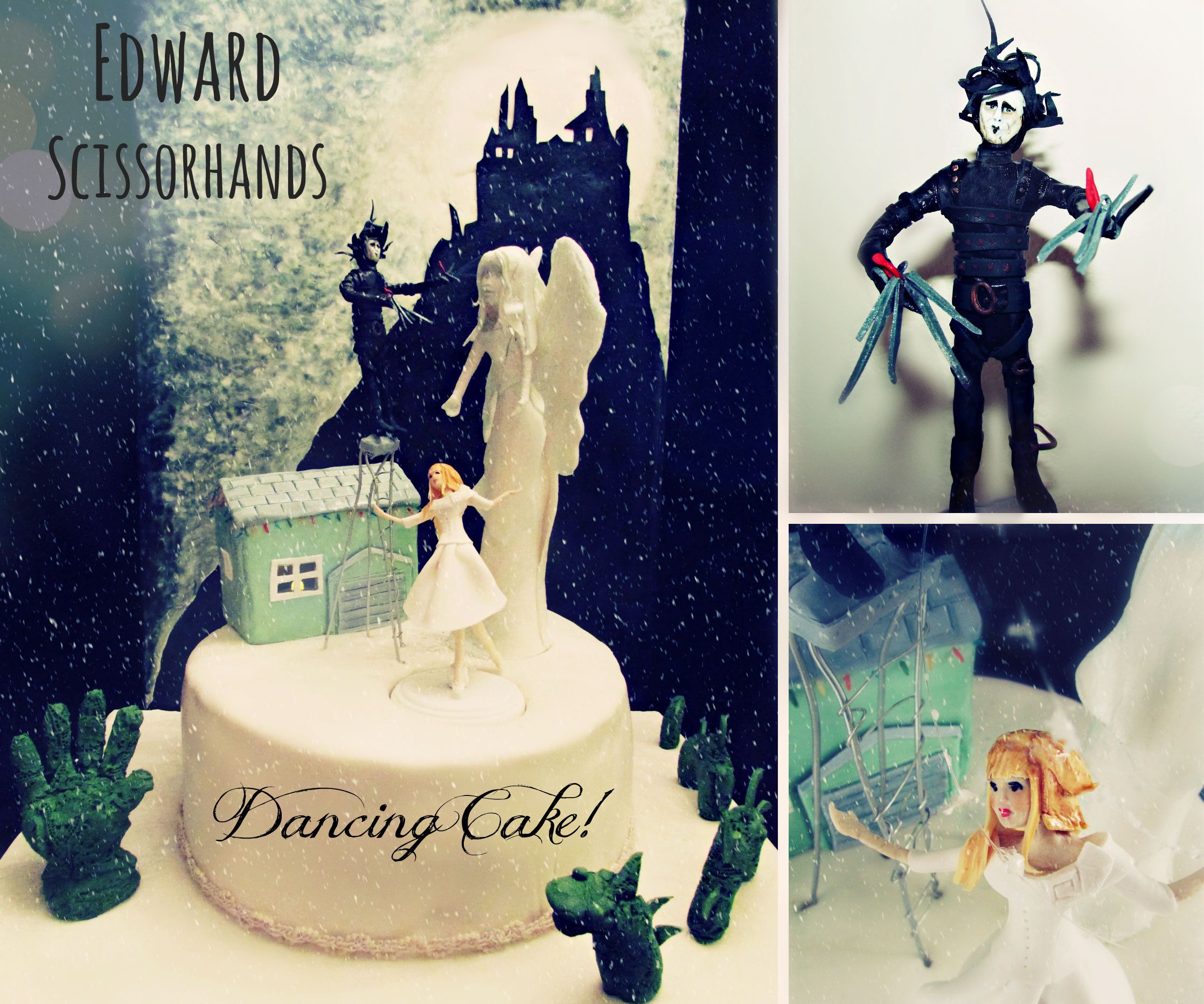 DANCING Cake! Edward Scissorhands ANIMATED Cake!