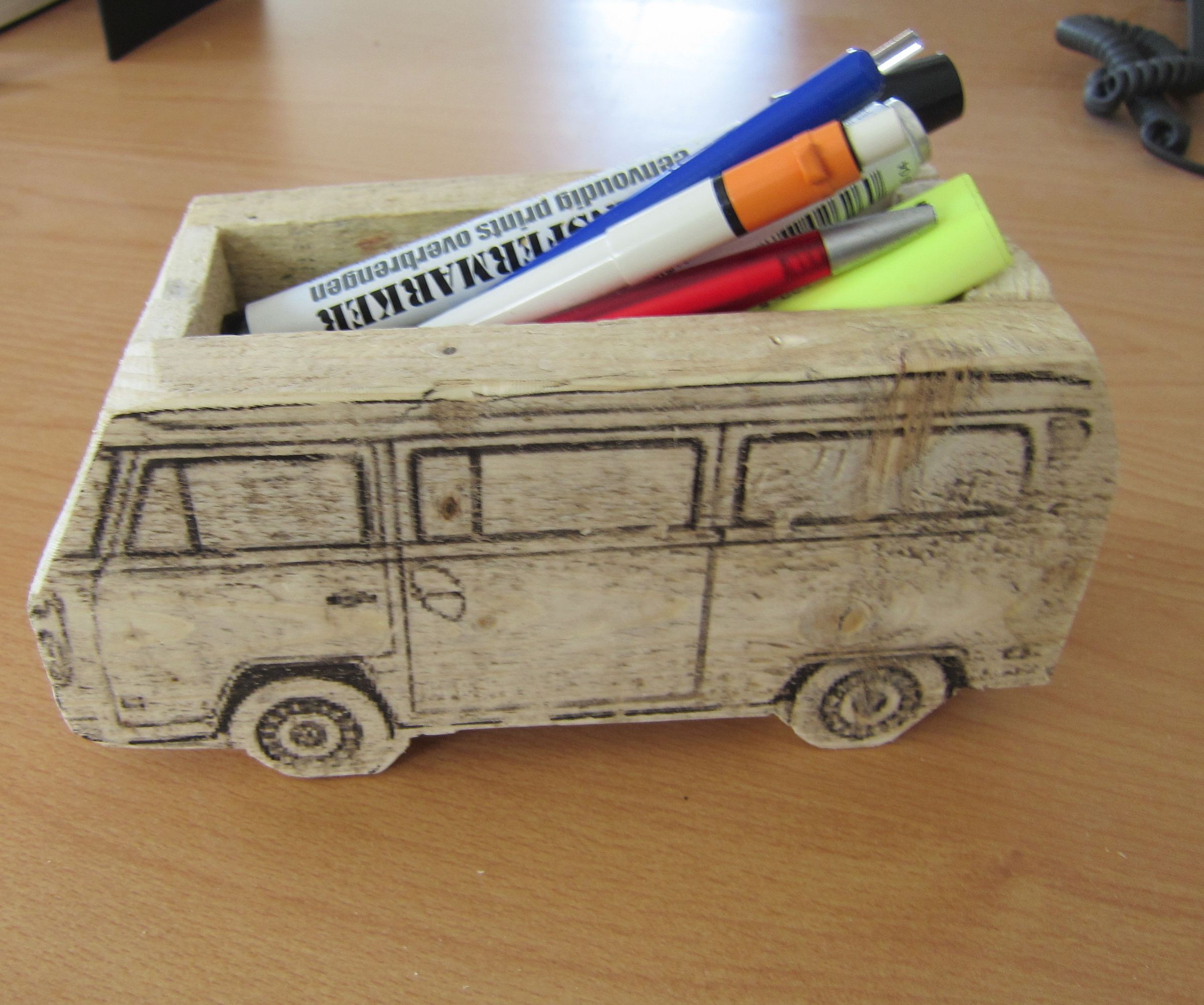 Wooden Volkswagen Bus