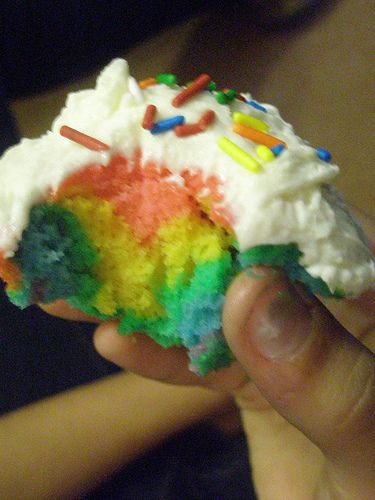 How to Make Rainbow Cupcakes