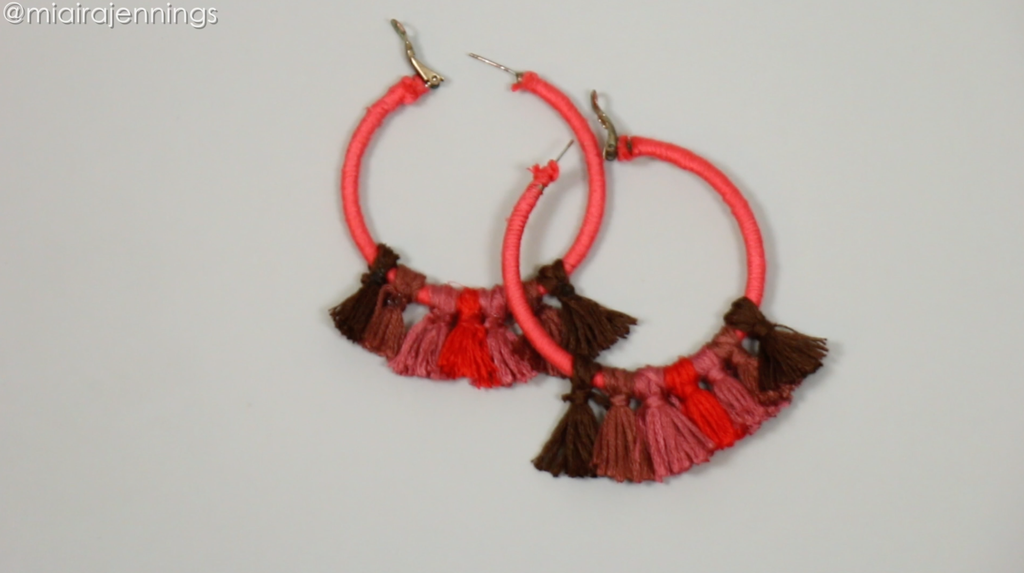Tassel hoop earrings diy clearance