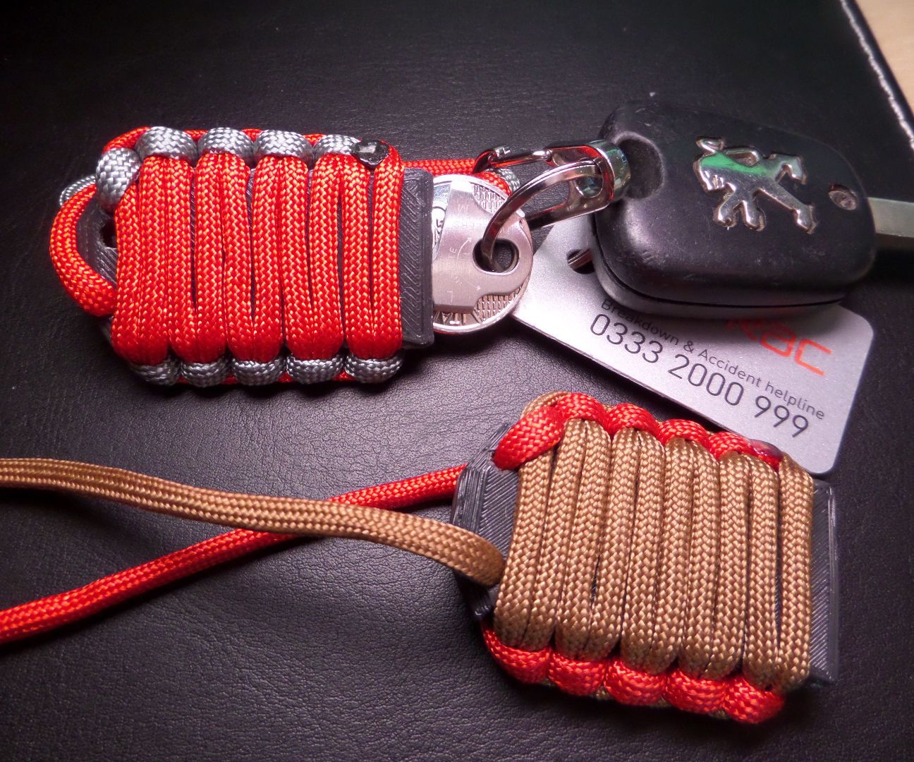 Paracord & 3D Printed Key Protector