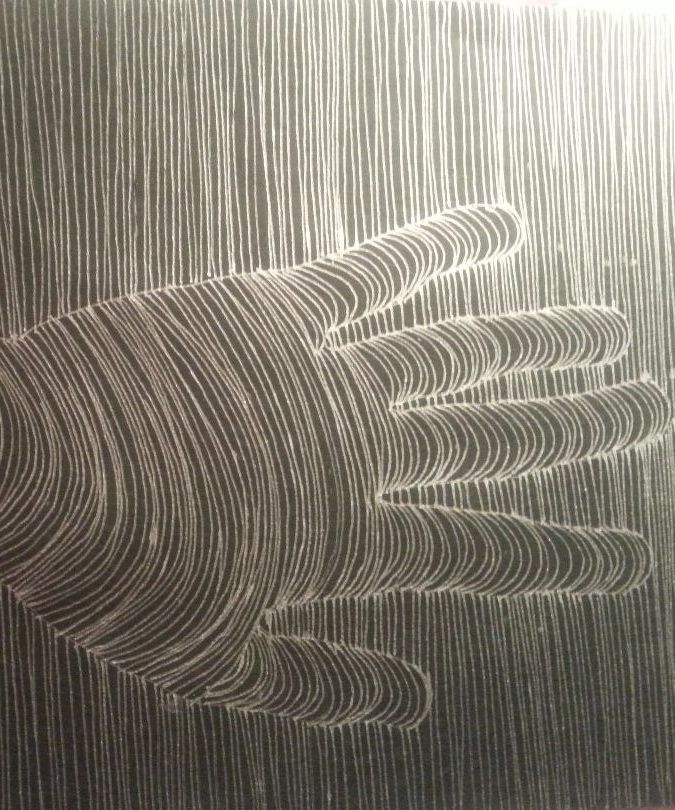 3D hand Silver & black edition