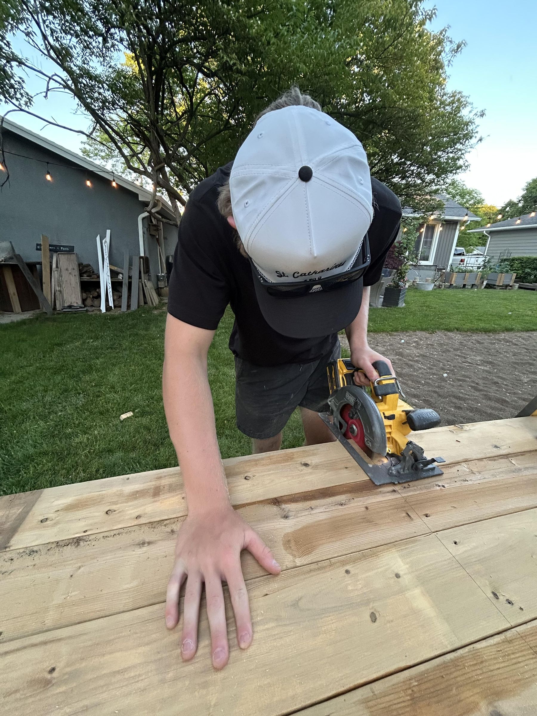 Cut Ends of Fence Boards