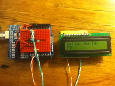 ATTiny45/85 LCD Display Control With a Shift Register, Programmed in Arduino