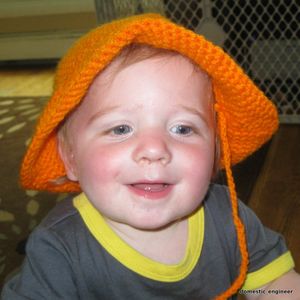 Simple Orange Sun Hat