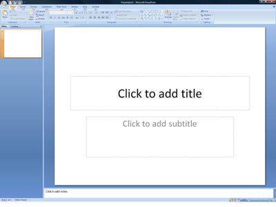 Start PowerPoint