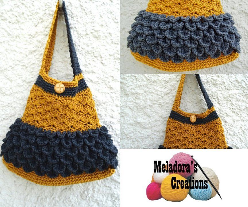 Scale and Shell Bag – Free Crochet Pattern & Video Tutorials