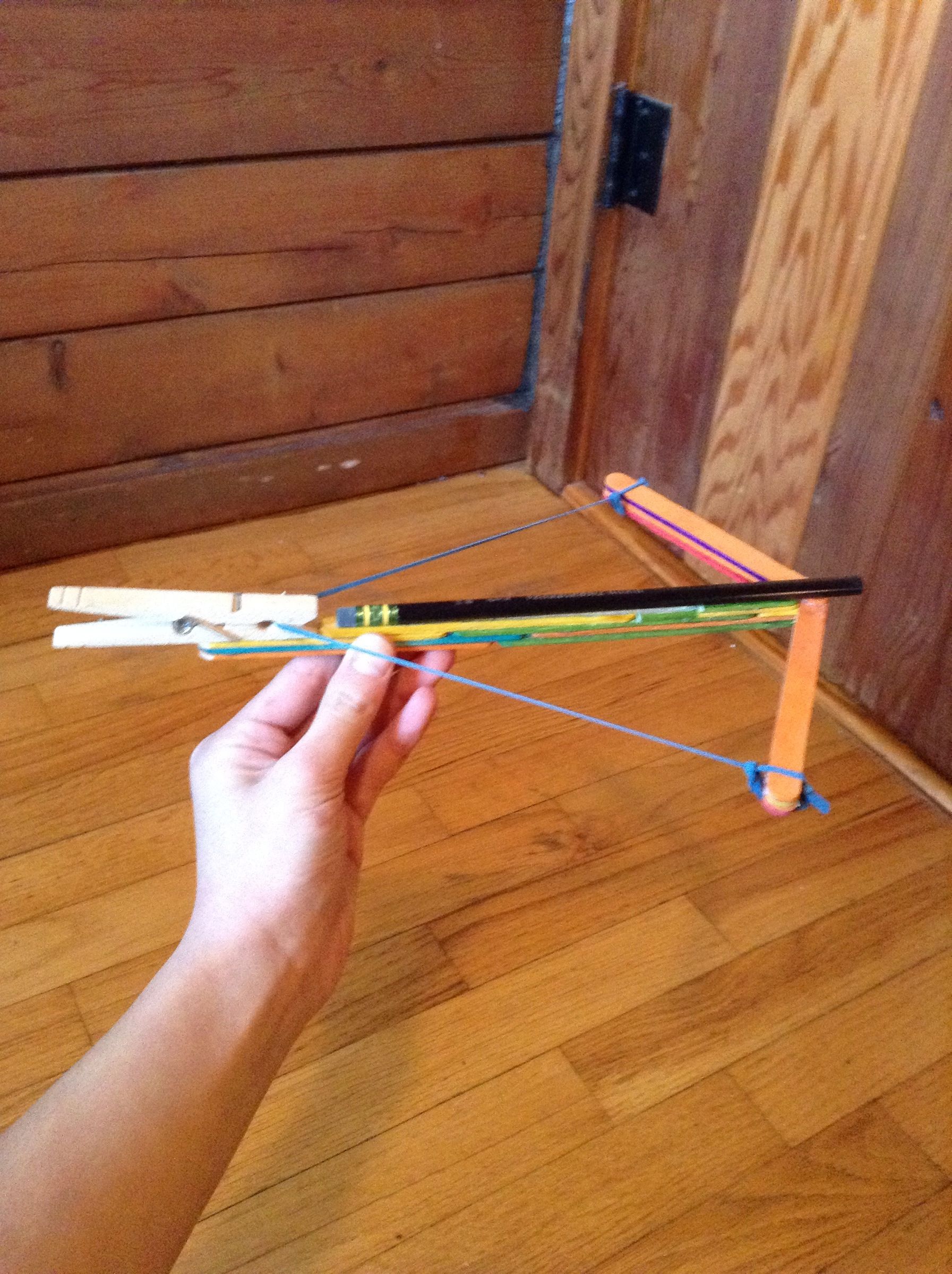 Popsicle Stick Crossbow 6 Steps Instructables
