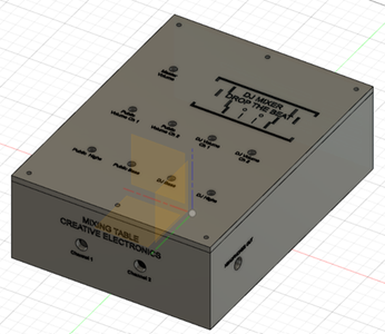 Designing the Mixing Desk Box Using 3D