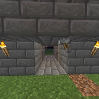 Easy Completely Hidden Minecraft Piston Door 4 Steps