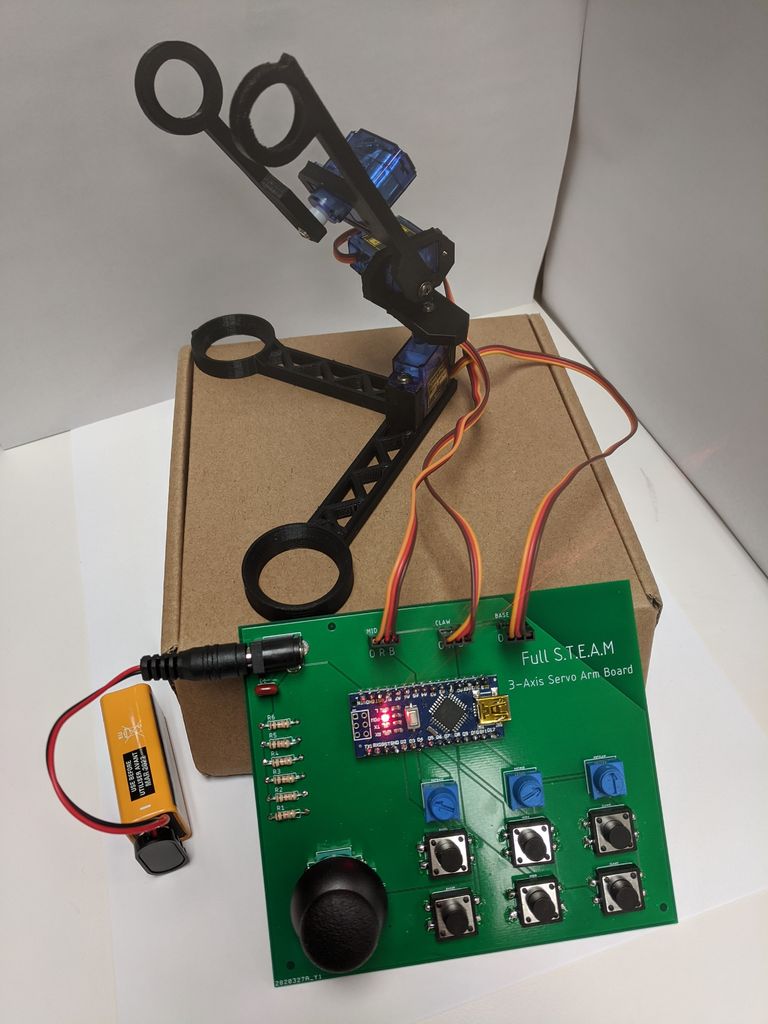 Simple Robot Arm With Lesson Plan for Circuits and Programming: 10 Steps Circuit Diagram