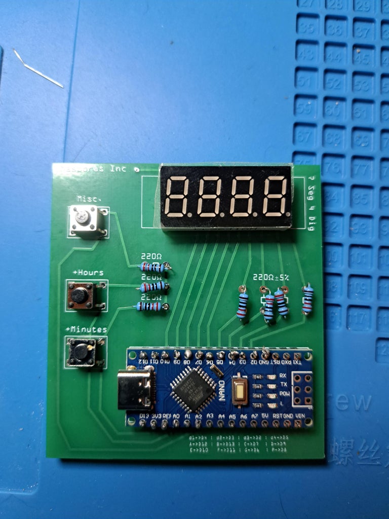 DIY Clock With Arduino Nano and PCB : 5 Steps - Instructables
