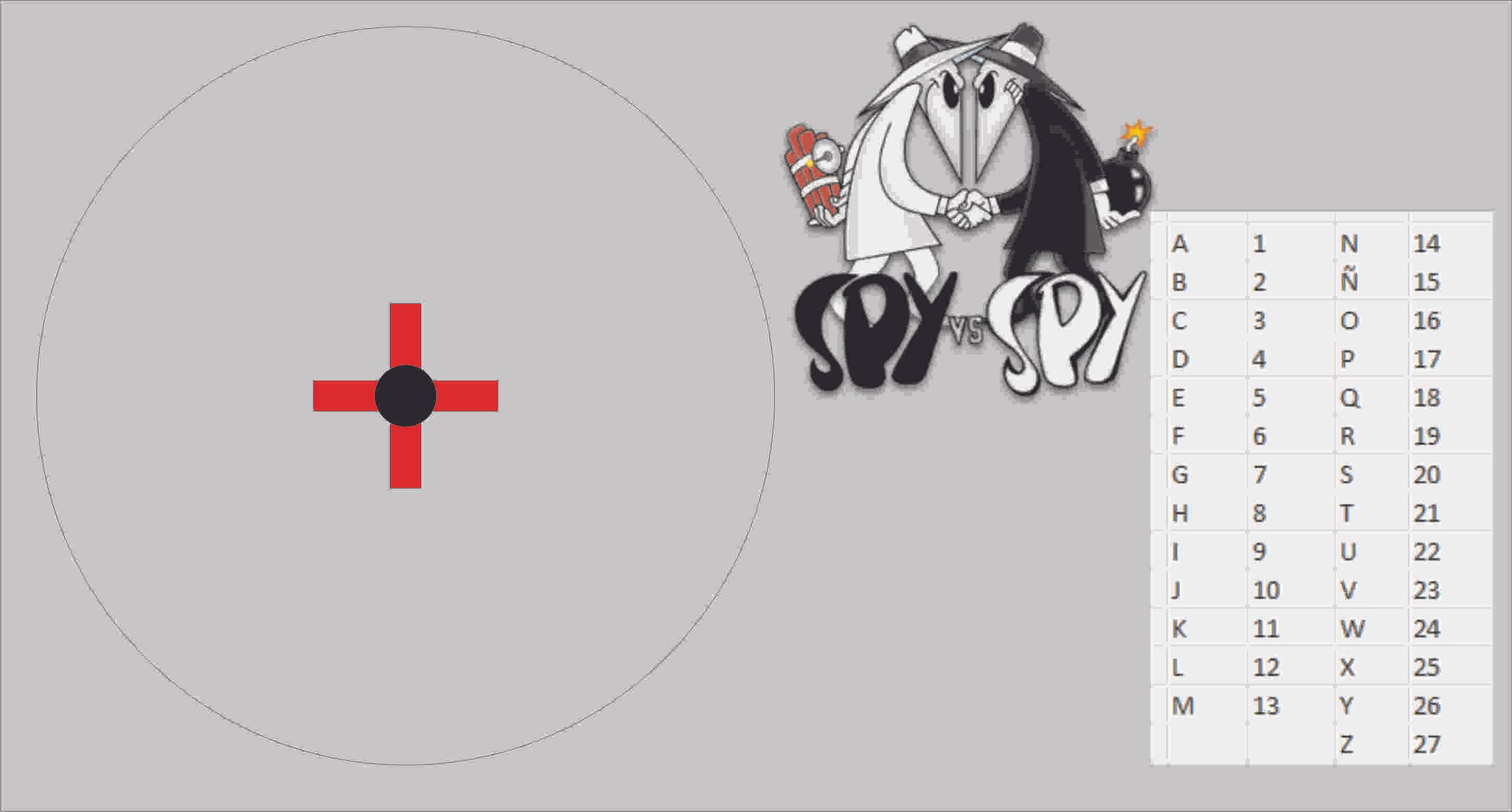 Secret  spy message disc