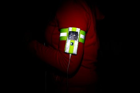Custom-fit Reflective Cellphone/MP3 Armband With Money Pouch