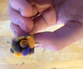 Play Doh or Clay Rose