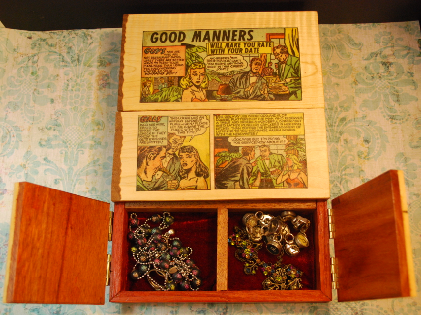 50's Romance Comic Book Jewelry Box