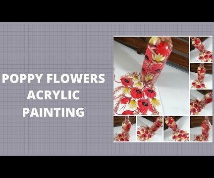 POPPY FLOWERS ACRYLIC PAINTING