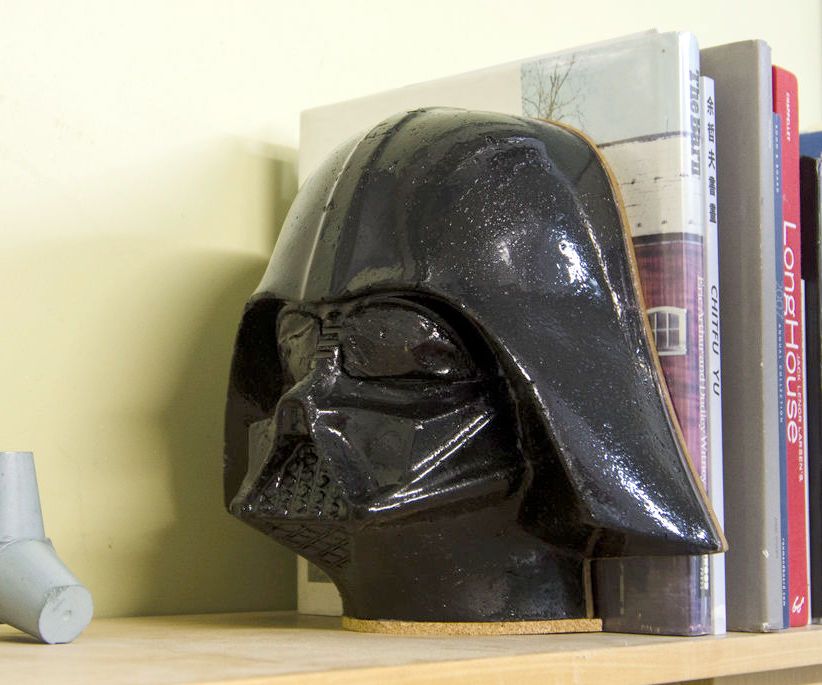 Concrete Vader Mask Book End (no Spoilers)