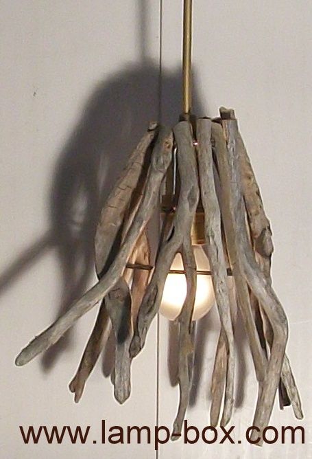 Hanging Lamp of Driftwood