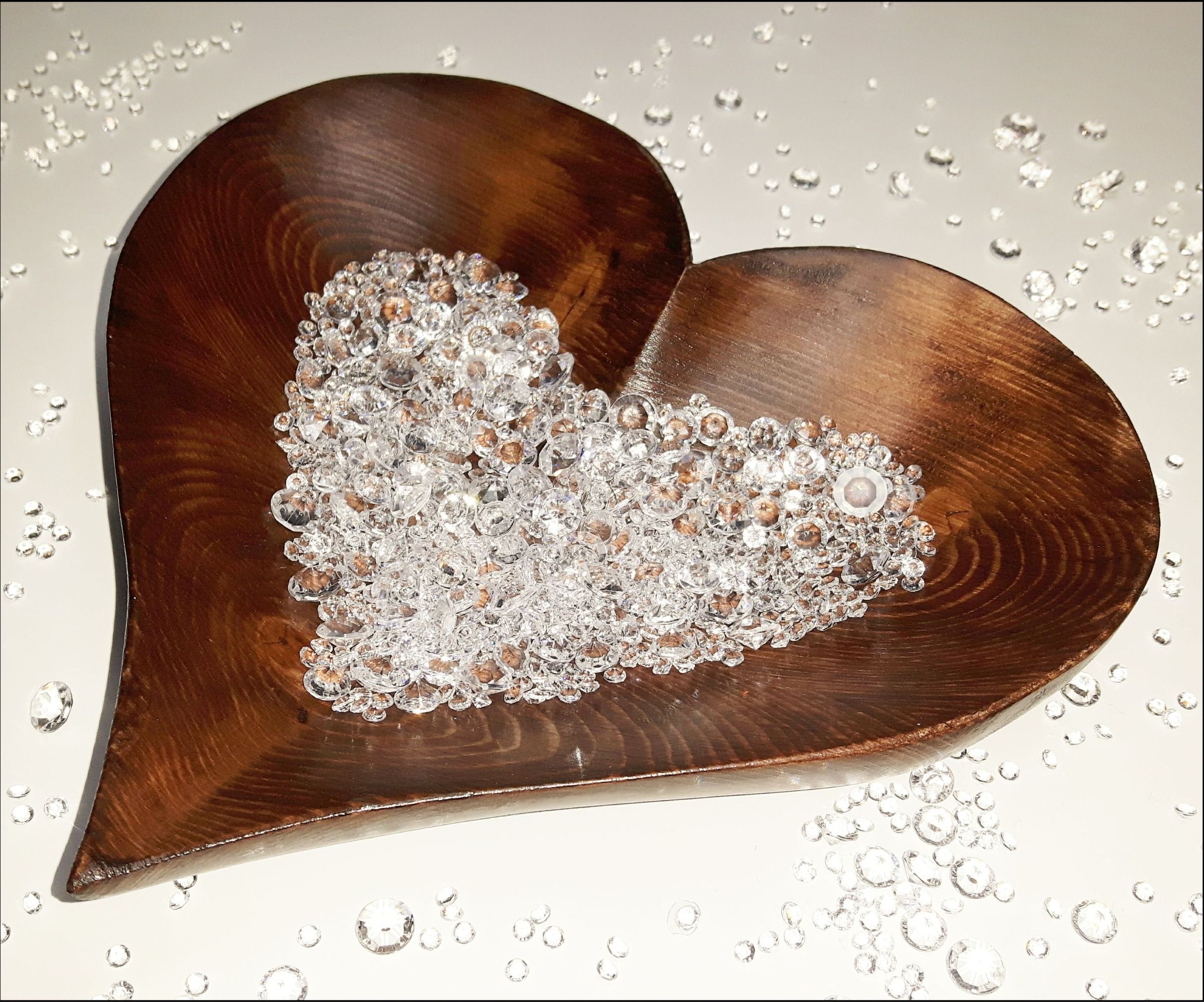 Wooden Heart Bowl