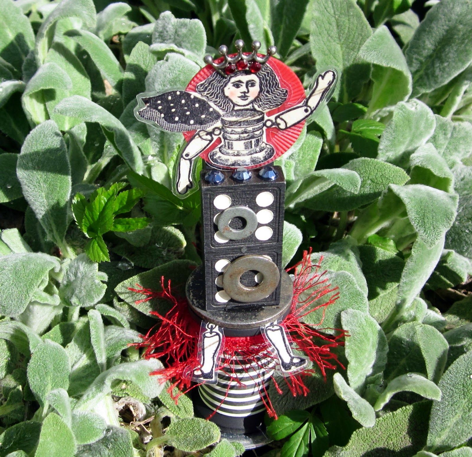 Steampunk Domino Queen Assemblage