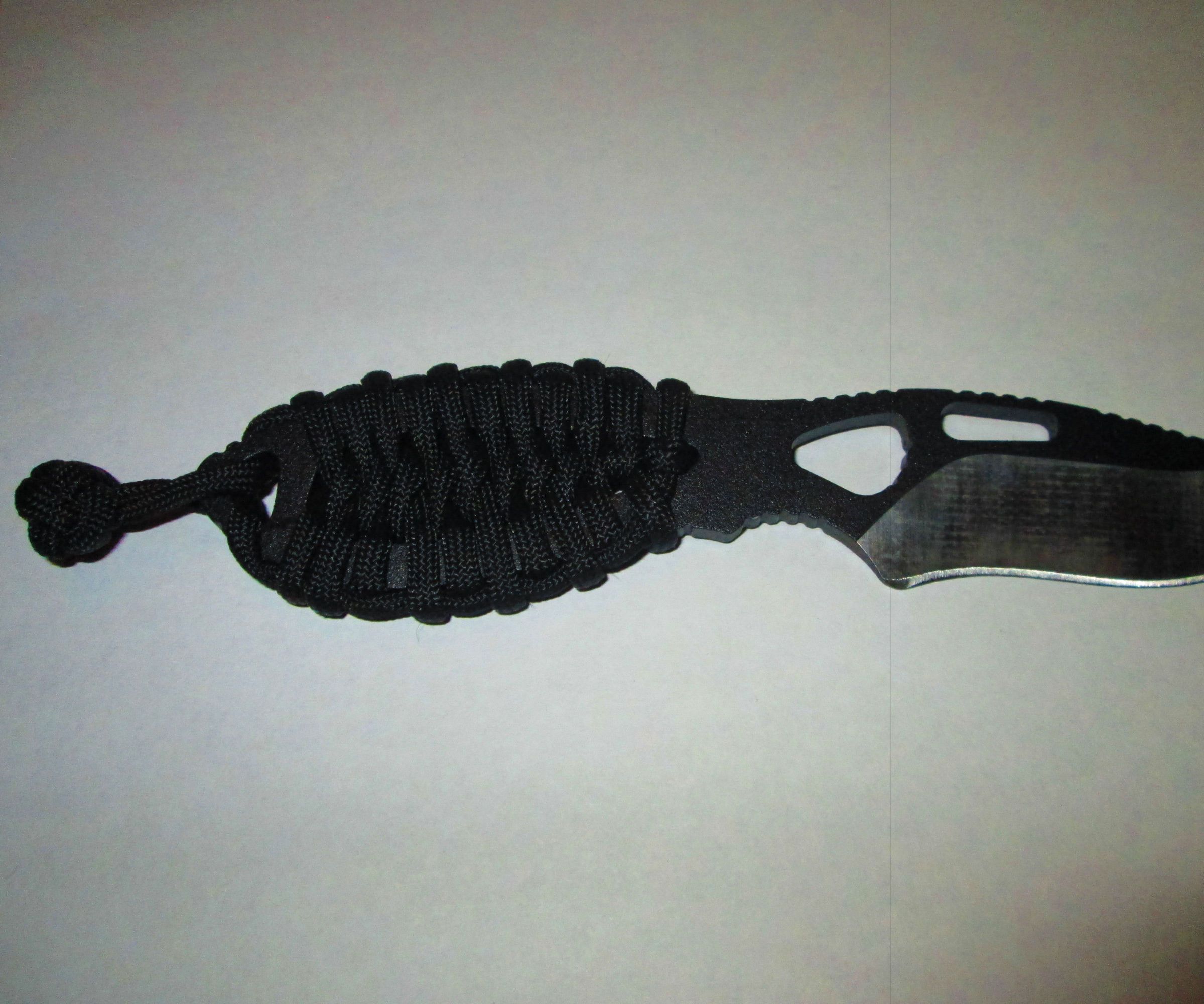 Paracord Bug Belly Bar Knife Wrap