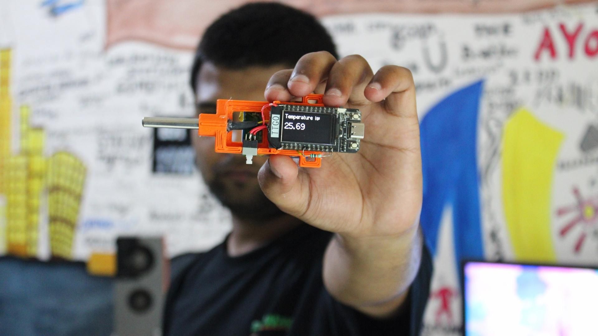 DIY Thermometer With TTGO T Display and DS18B20 : 10 Steps (with