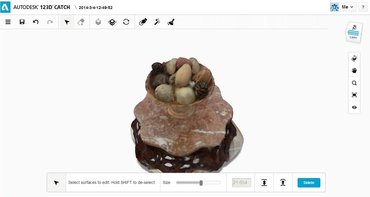 Use Android or IPhone Pictures to Create 3D Object With Autodesk Catch.  I Made It at TechShop.