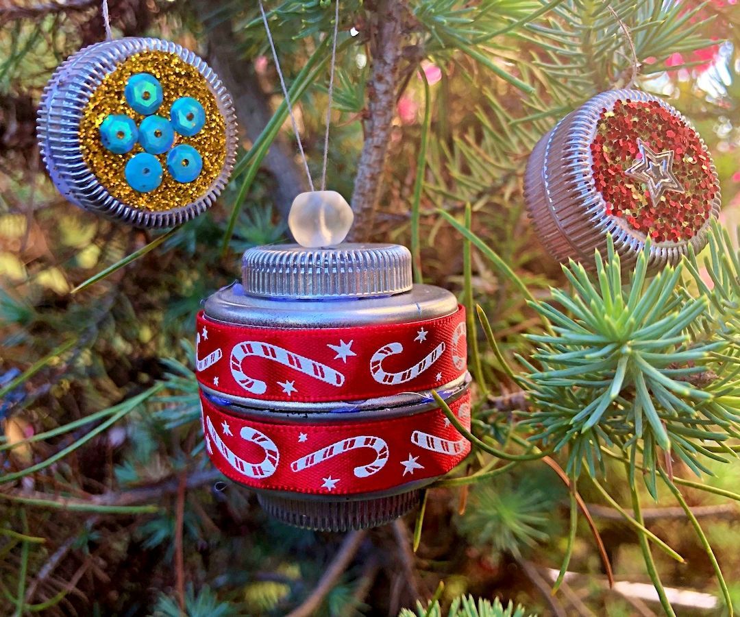 Plastic Bottle Cap Ornaments