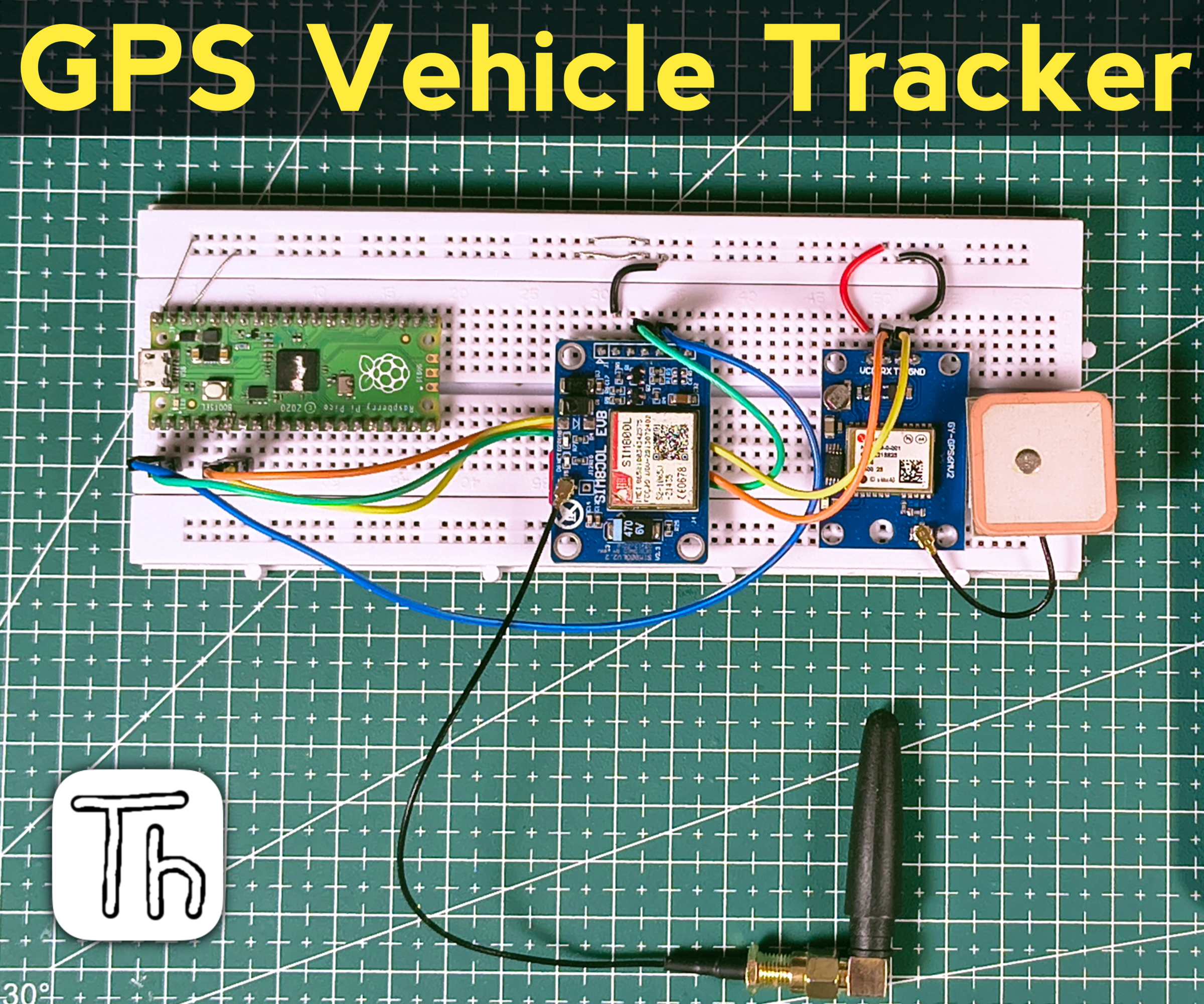 Build a GPS Vehicle Tracker Using Raspberry Pi Pico | MicroPython & Thonny IDE Tutorial