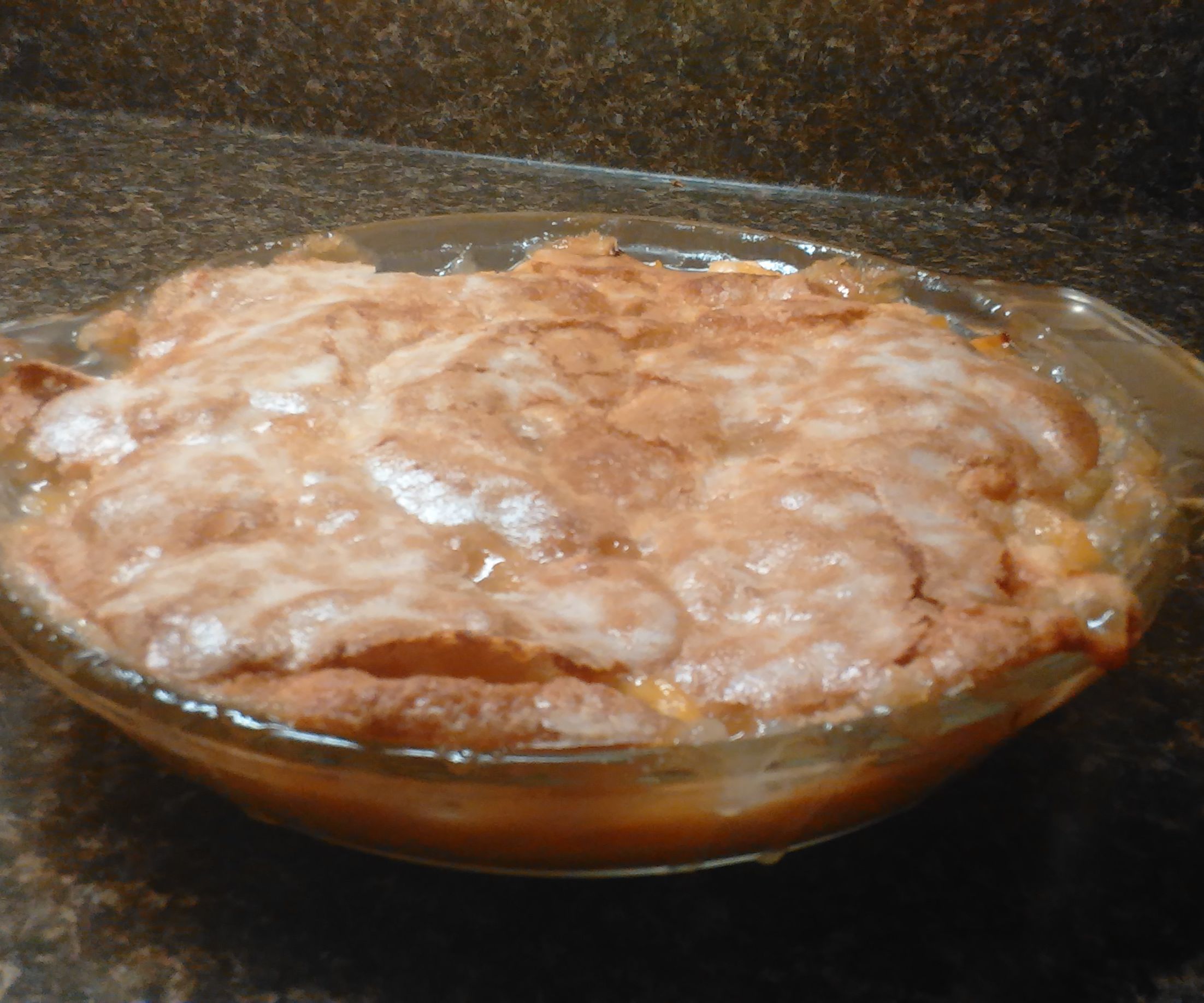 Crispy Crust Peach Cobbler