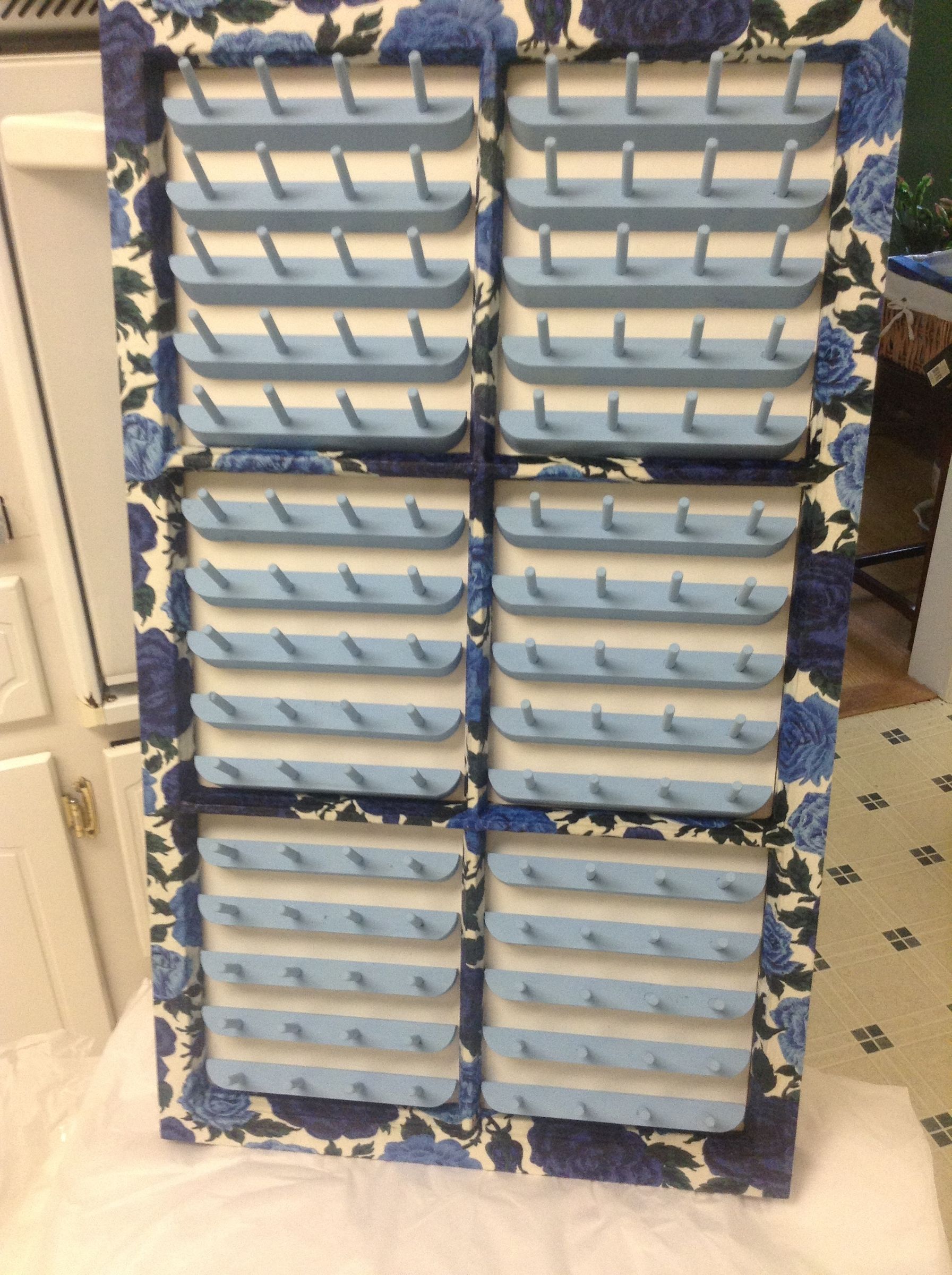 Fabric Covered Window Frame Thread Rack : 9 Steps (with Pictures ...