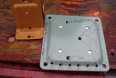 Drill Holes and Bend Handle Brackets.