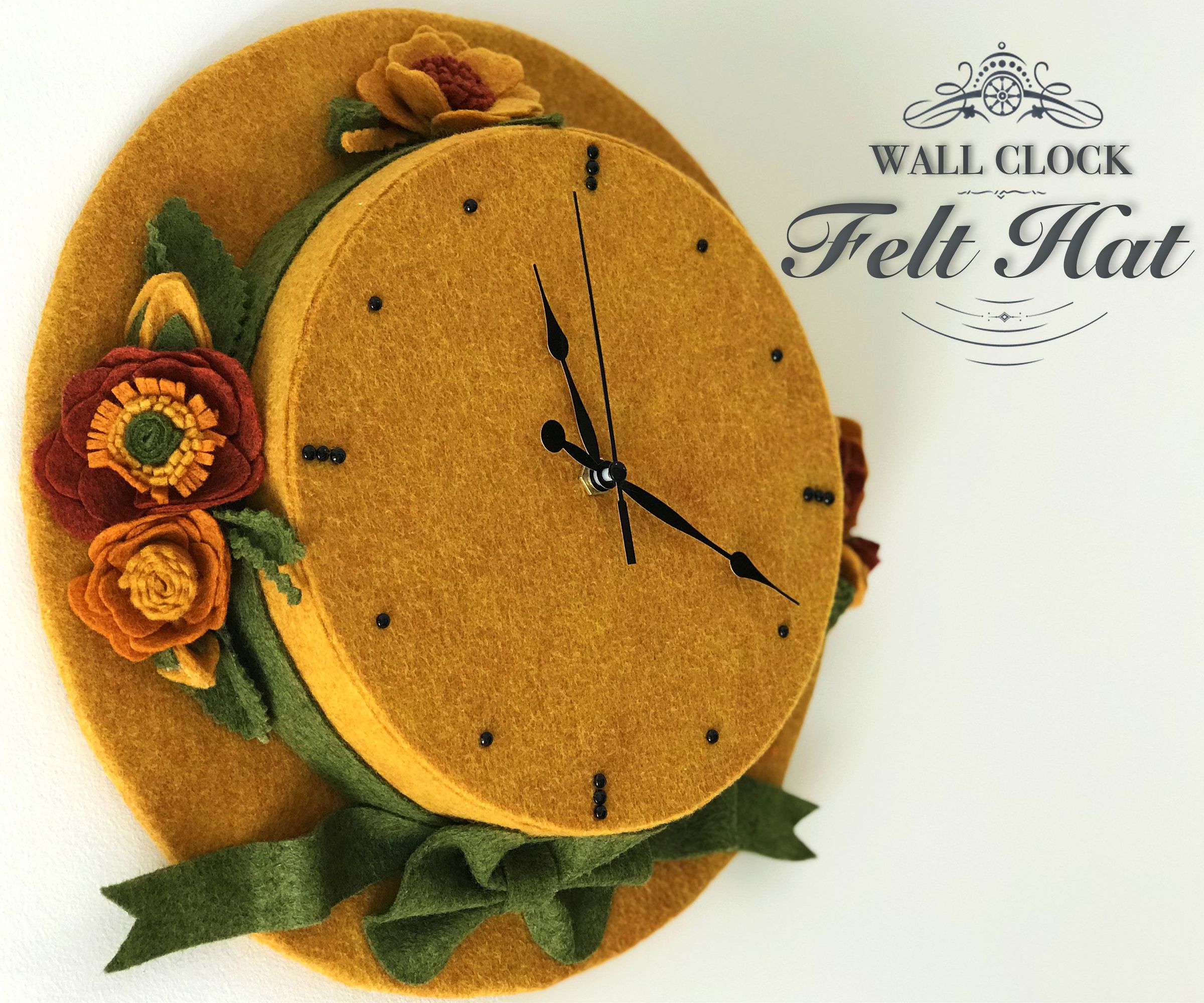 Felt Hat Clock