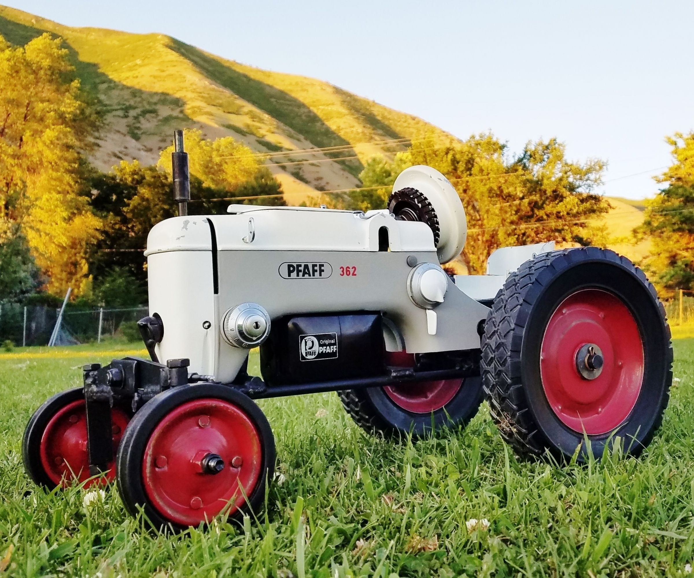 How to Make a Sewing Machine Tractor